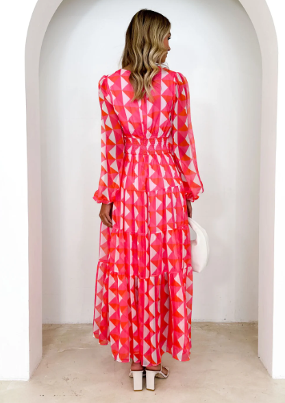 Lisa - Maxi abito con scollo a V