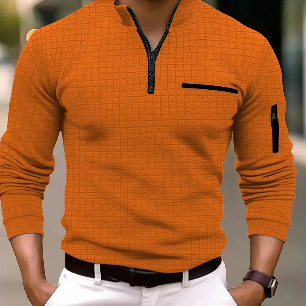 Gustin - Elegante Camicia a Quadri a Maniche Lunghe