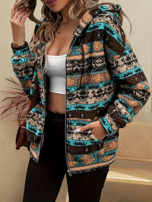 Karri - Giacca con cappuccio con cerniera e coulisse