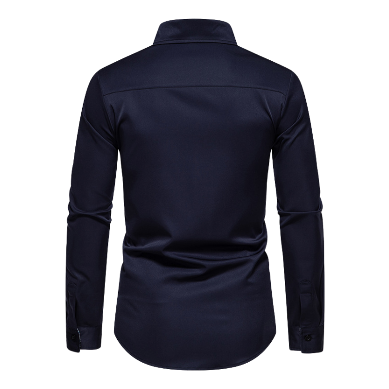 Camicia da uomo a maniche lunghe elasticizzata - Ice