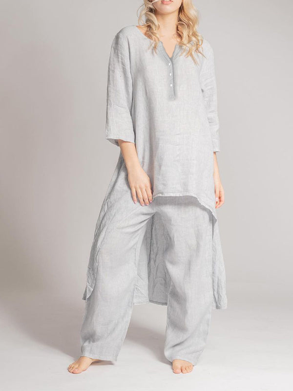 Carolina - Abito Casual In Lino Da Donna