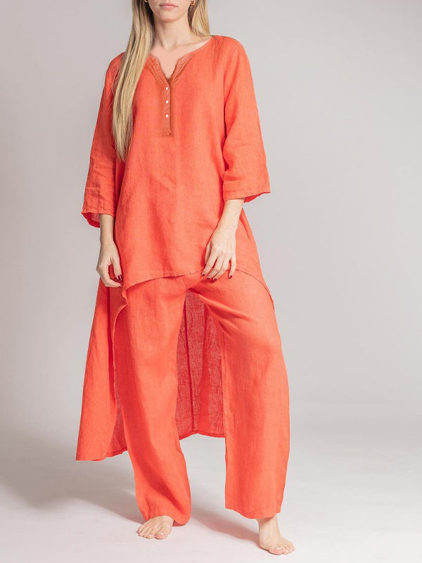 Carolina - Abito Casual In Lino Da Donna