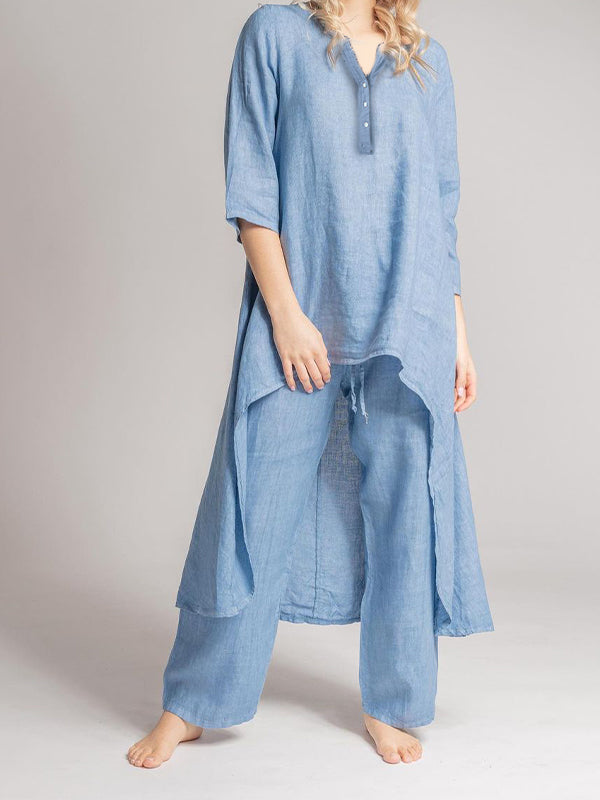 Carolina - Abito Casual In Lino Da Donna