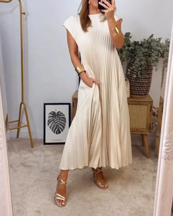 Linda - Abito plissettato semplice da donna