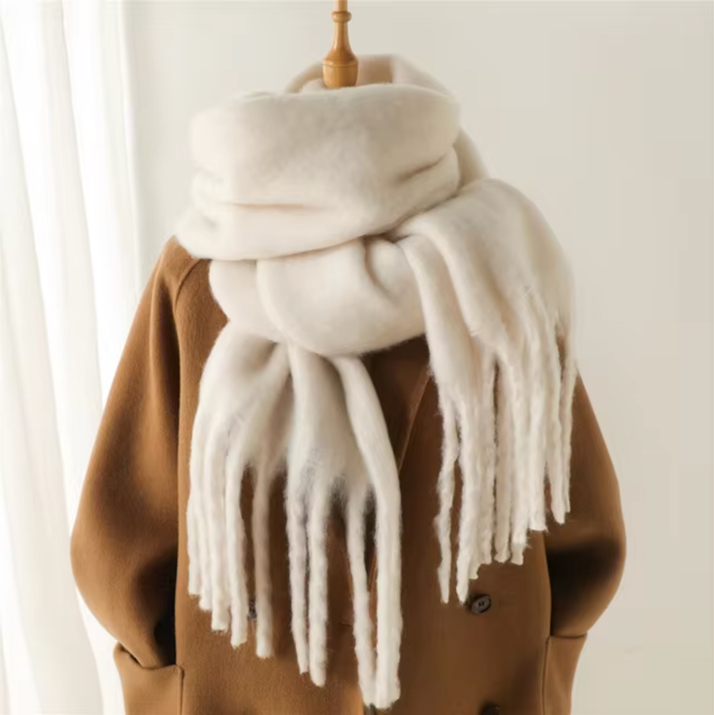 Oneka - Sciarpa invernale in cashmere