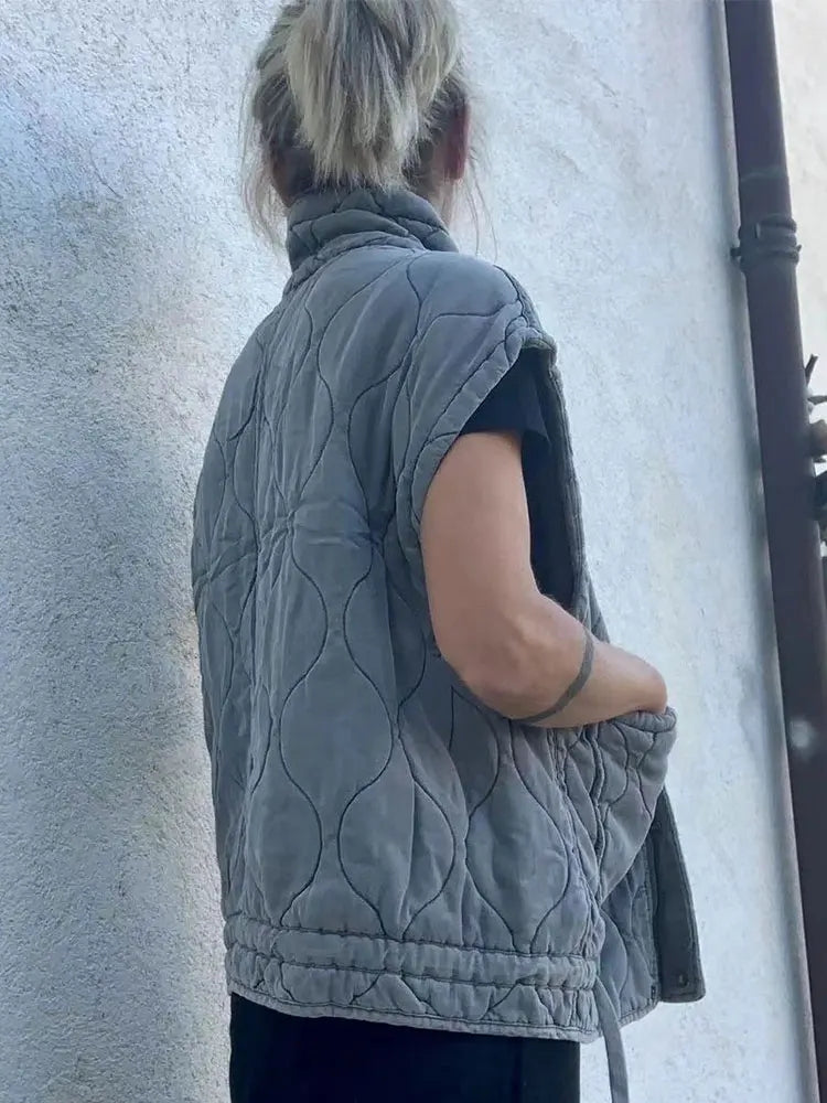 Angela - Gilet in cotone senza maniche