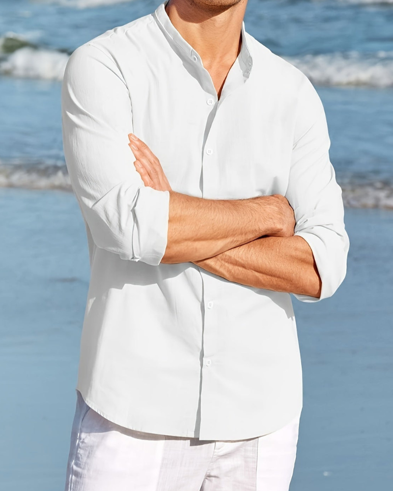 Marcos - Camicia a manica lunga con bottoni, comoda e casual