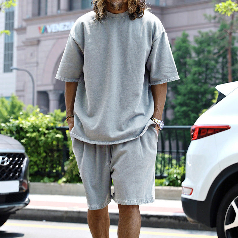 Johan - Set Casual con T-Shirt Oversize e Pantaloncini