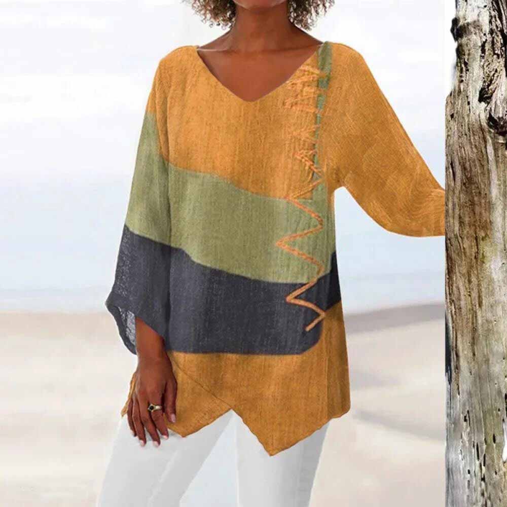 ELADIE - Camicia tricolore alla moda
