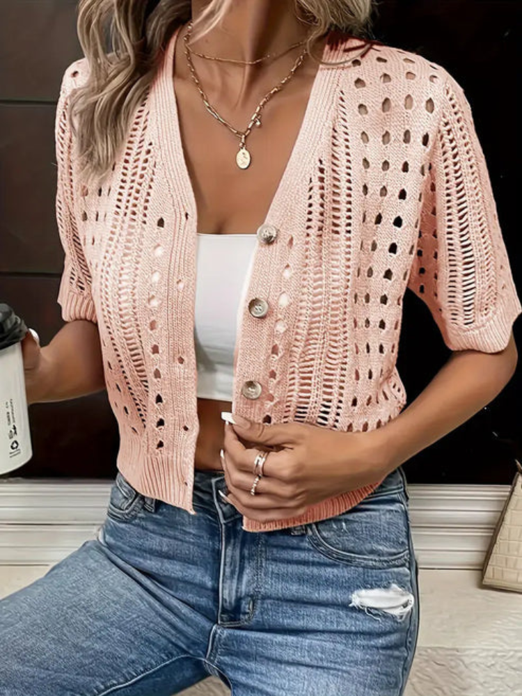 Charlotte - Giacca casual versatile con bottoni frontali