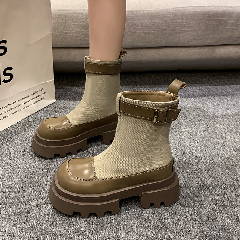 Louise - Stivaletti con plateau da donna
