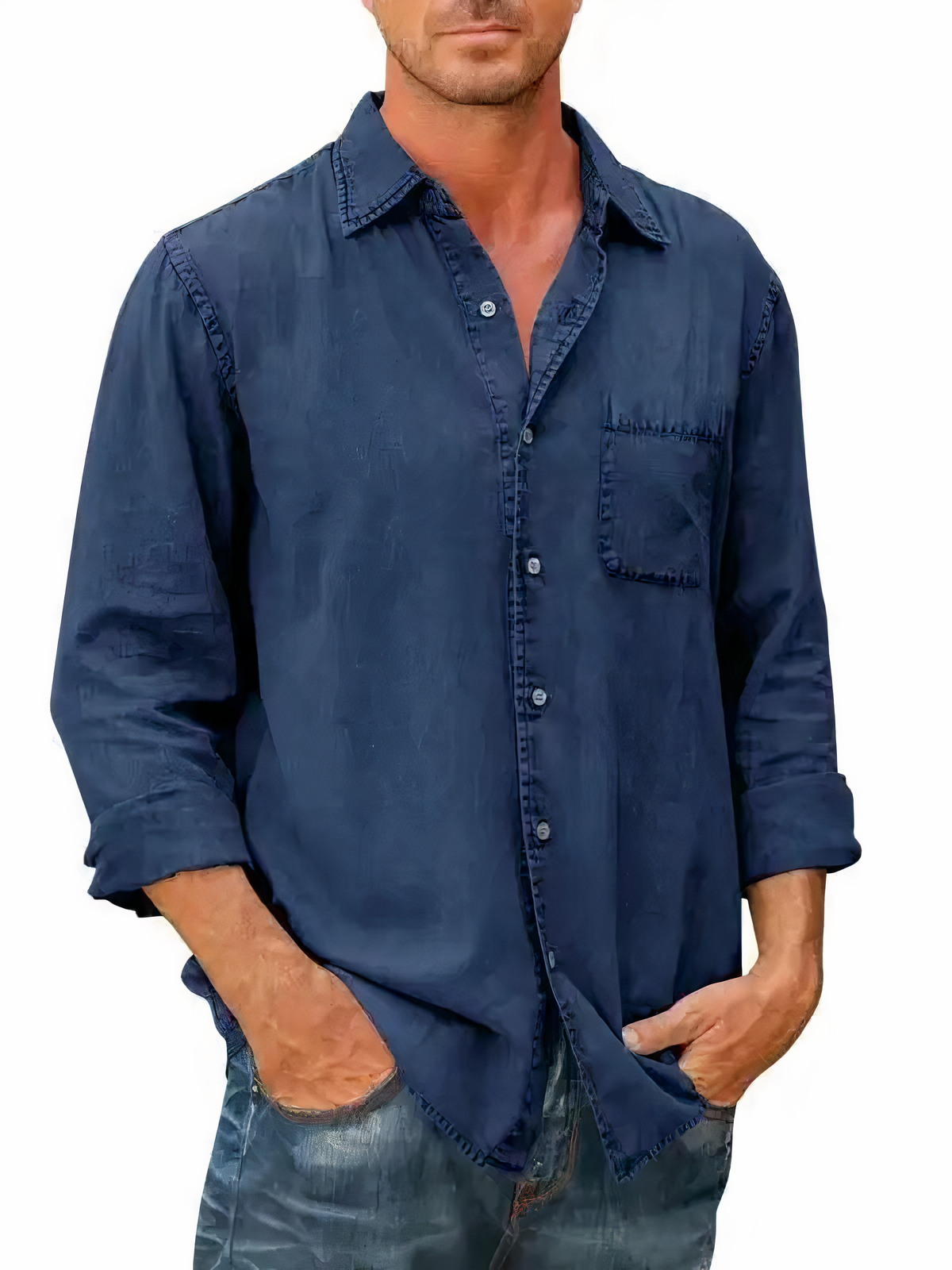 Camicia in denim a maniche lunghe - Mateo