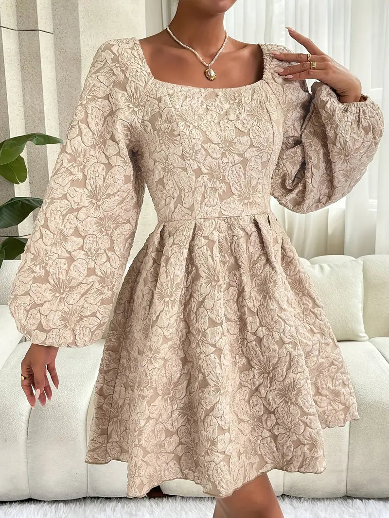 Agnes - Abito elegante con scollatura quadrata