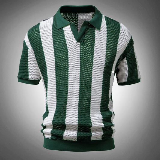 Joel - Polo traspirante a righe dal look casual