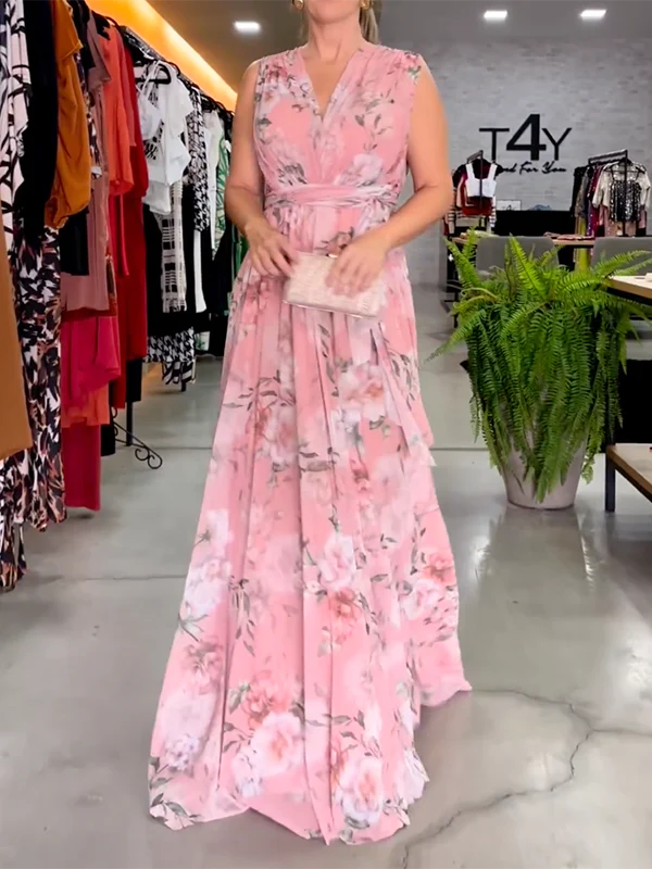Maxi abiti eleganti con schienale a V