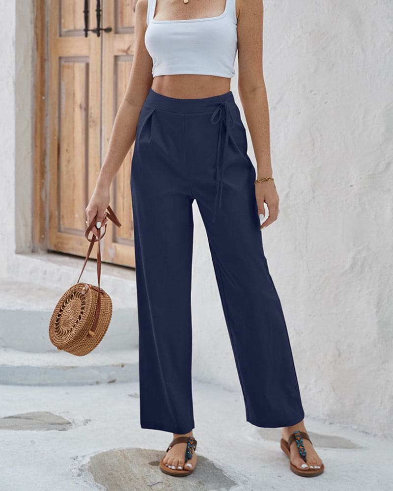 Jessamin - Eleganti pantaloni a vita alta