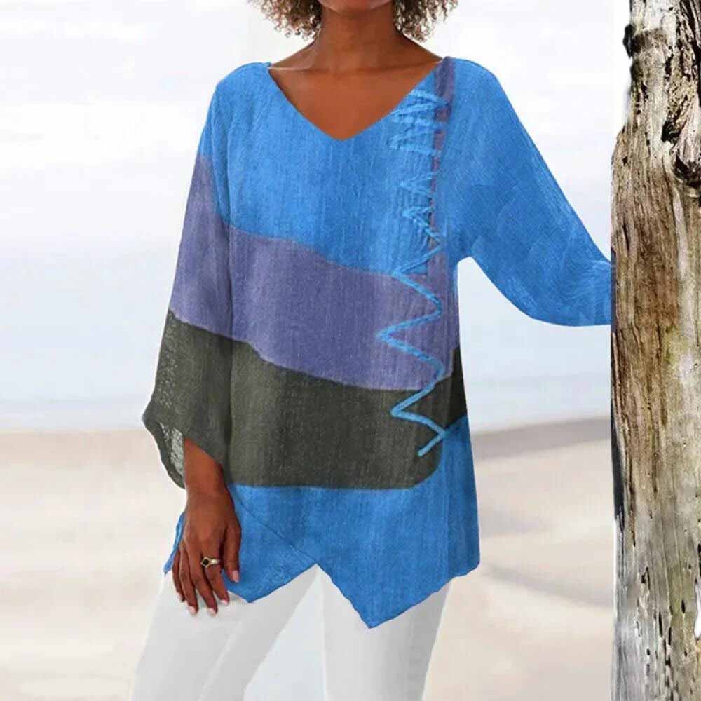 ELADIE - Camicia tricolore alla moda