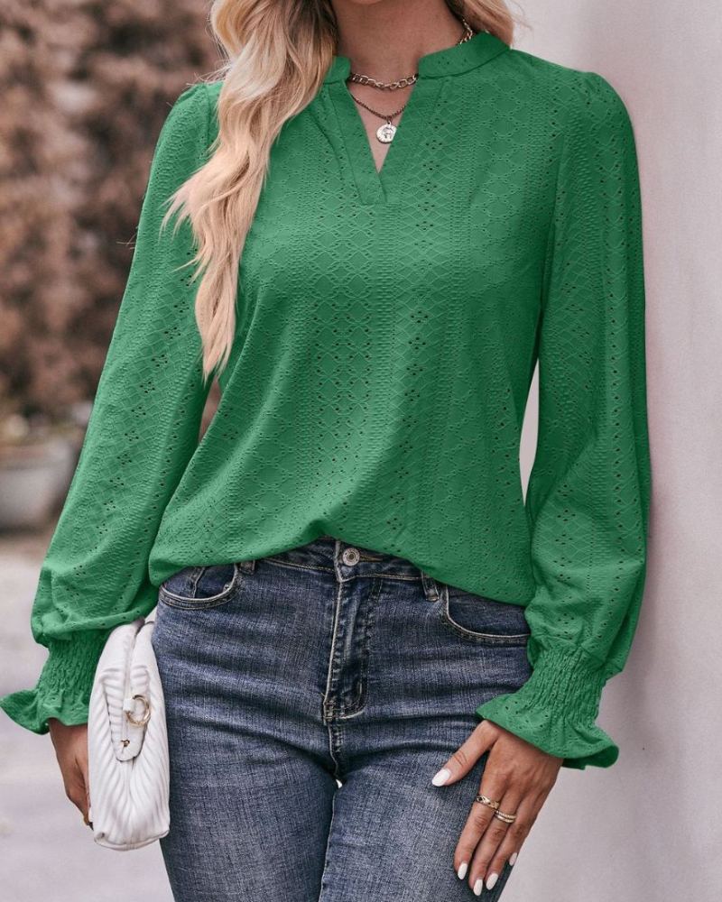 Melody - Blusa a maniche lunghe in stile casual
