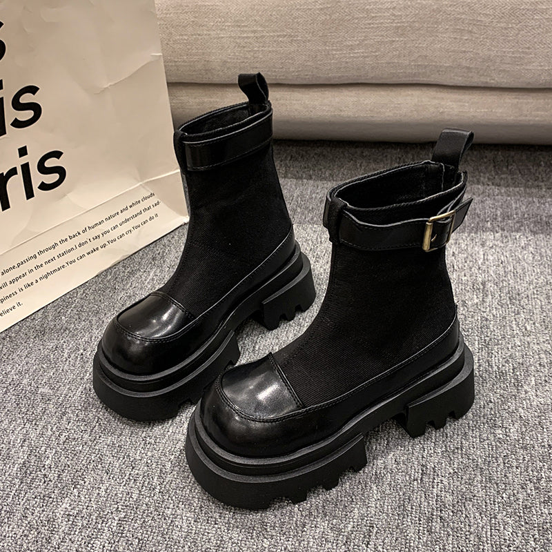 Louise - Stivaletti con plateau da donna