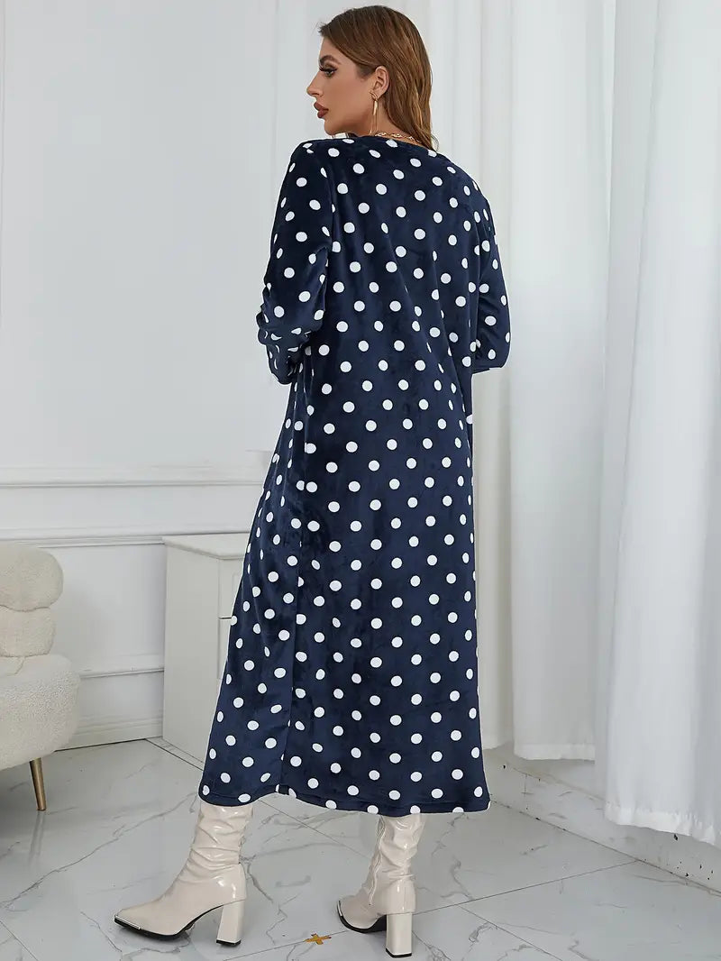 Clara - Cardigan midi con stampa dalmata