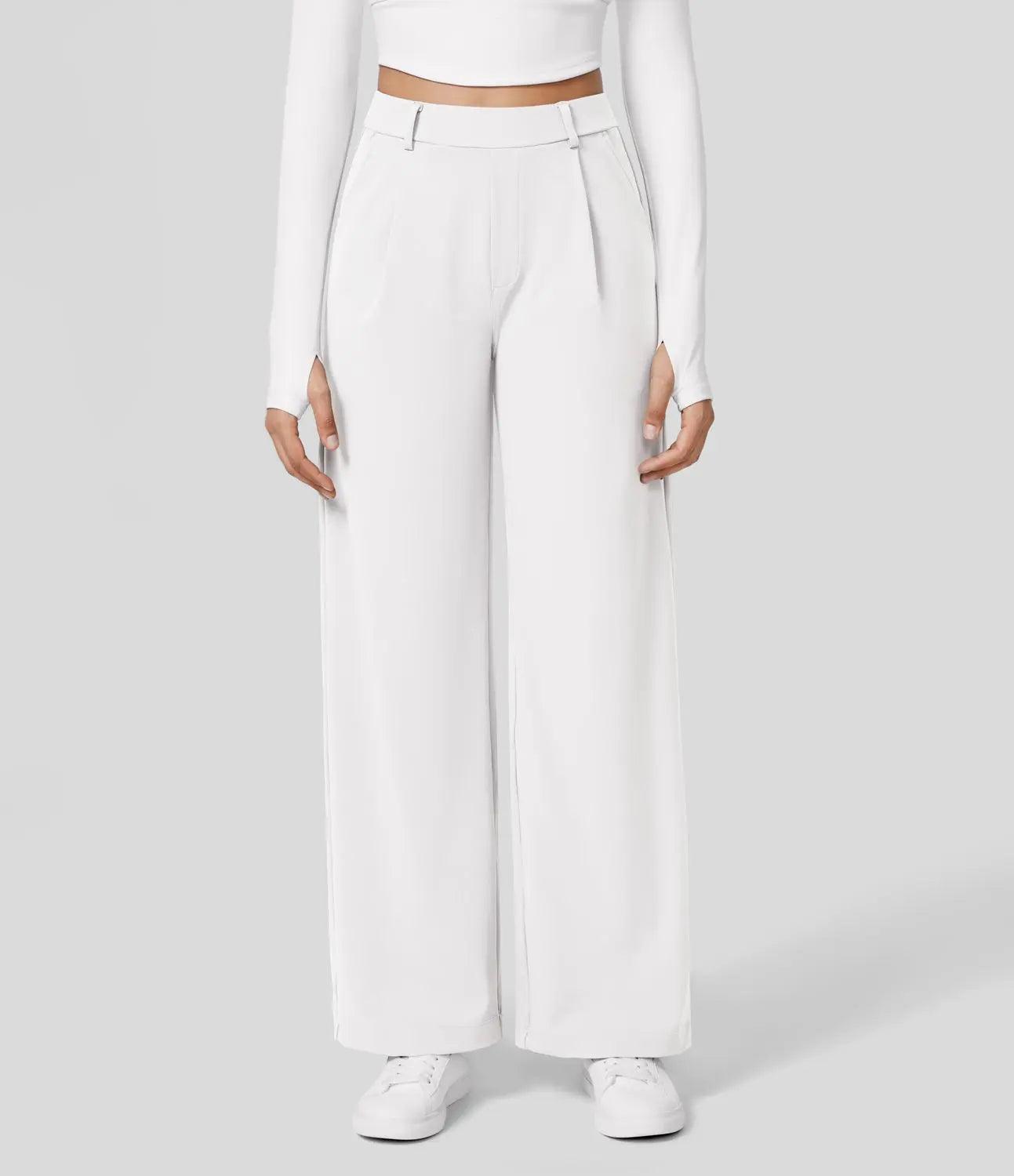 Natalya - Pantalone casual a gamba dritta con stile elegante