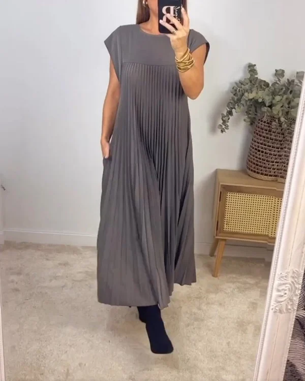 Linda - Abito plissettato semplice da donna