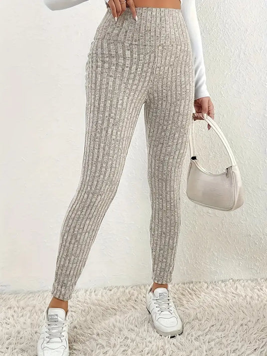 Celia - Eleganti leggings a vita alta foderati in pile per donna