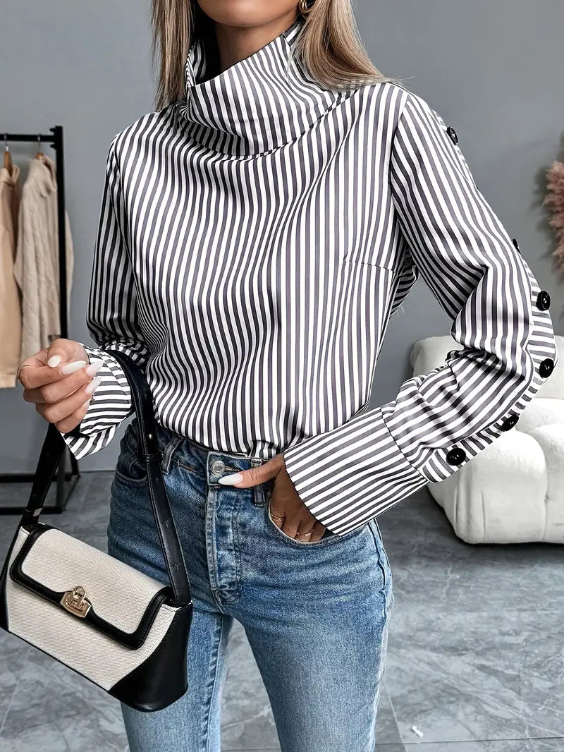Florence - Camicia a righe a maniche lunghe per donna
