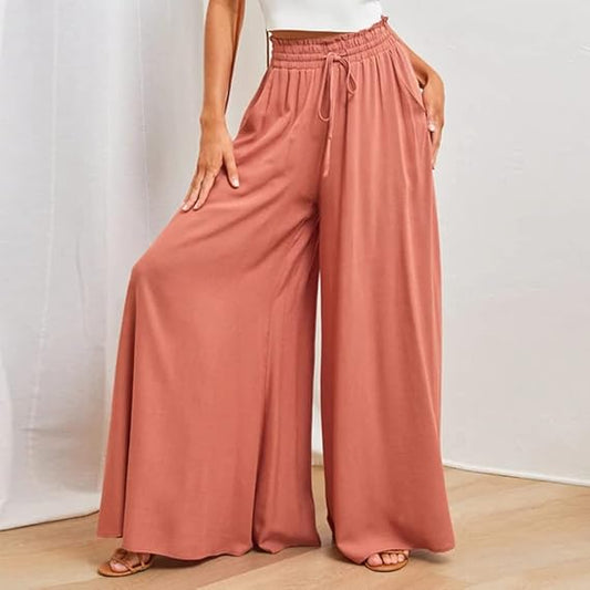 Lucretia - Pantaloni da donna con coulisse ed elastico in vita