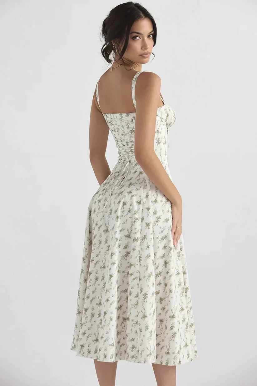 Tina - Comodo prendisole senza ferretto con stampa bustier