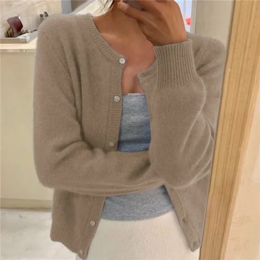 Hailee - Cardigan chic in maglia con bottoni