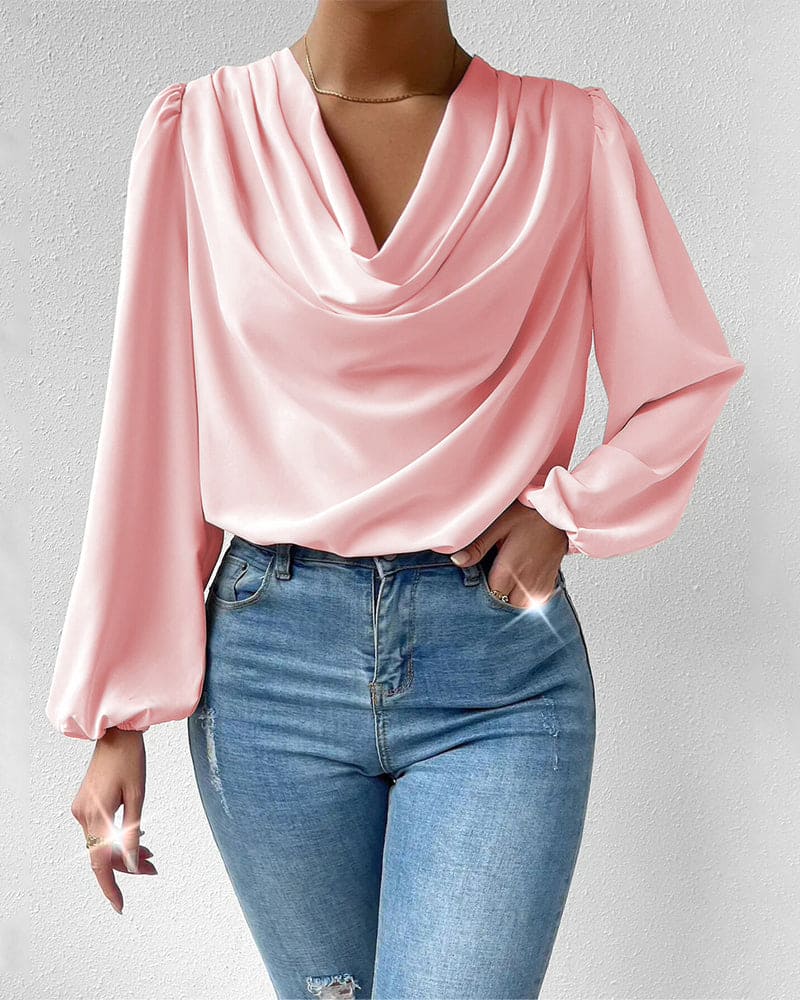 Noralie - Blusa a maniche lunghe dallo stile ampio