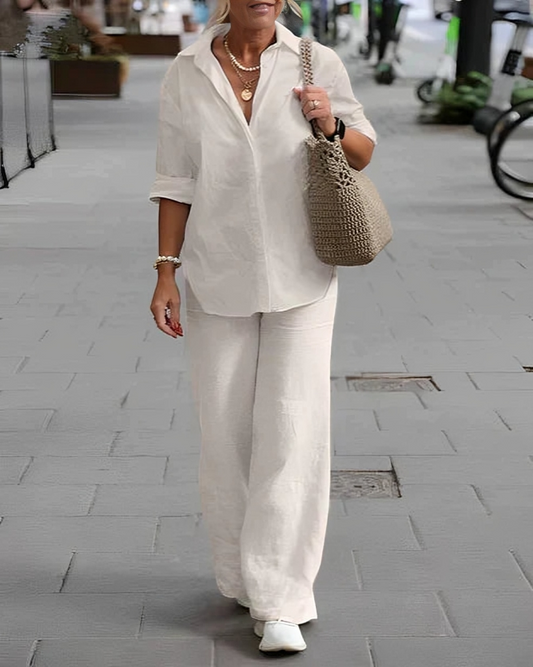 Whitney - Completo Informale con Polo e Pantaloni Dritti
