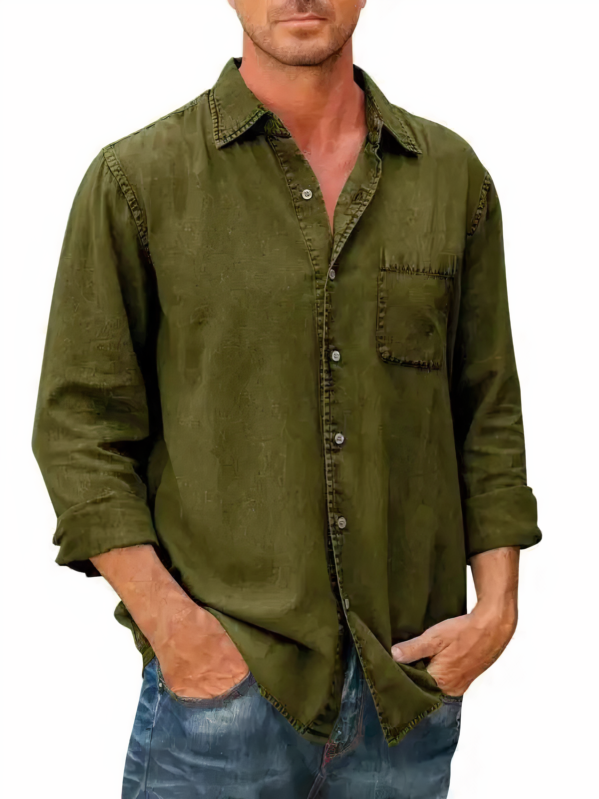 Camicia in denim a maniche lunghe - Mateo