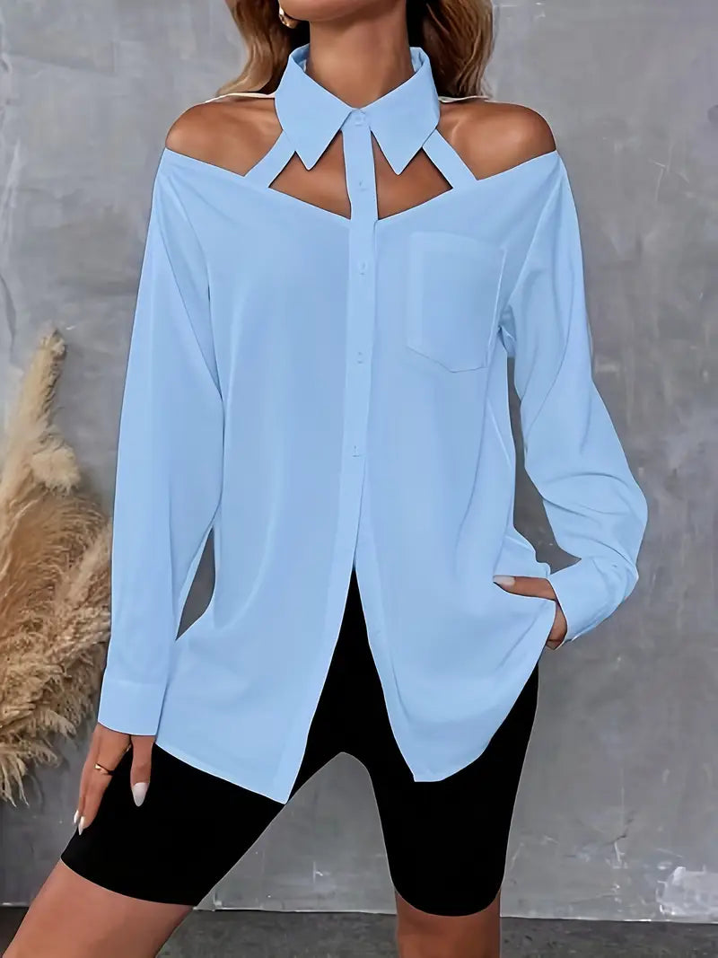 Georgia - Camicia con bottoni e ritaglio Elegante