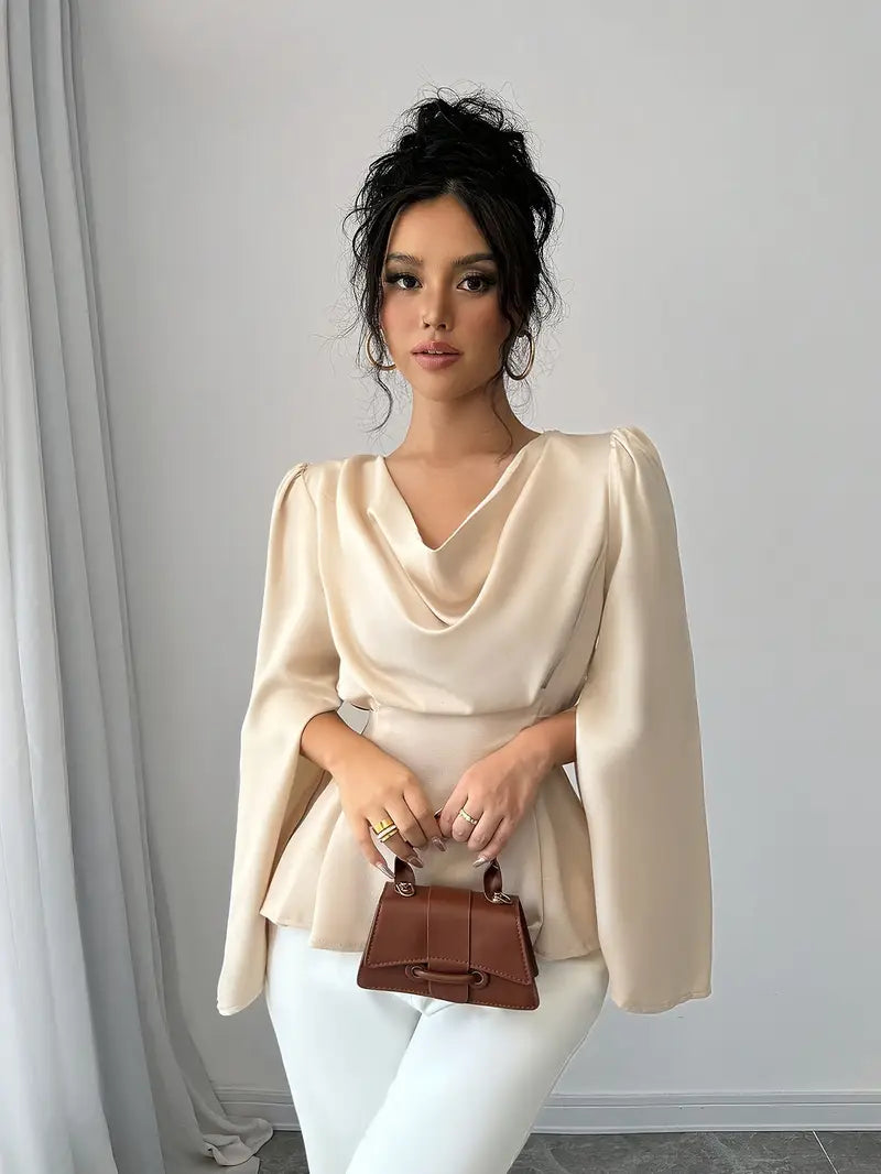 Lydia - Elegante top con maniche a campana