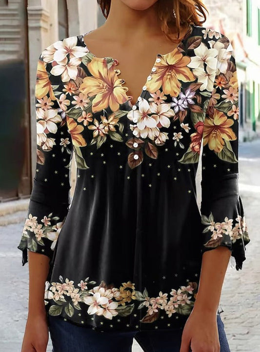 Violeta - Elegante blusa floreale con stile