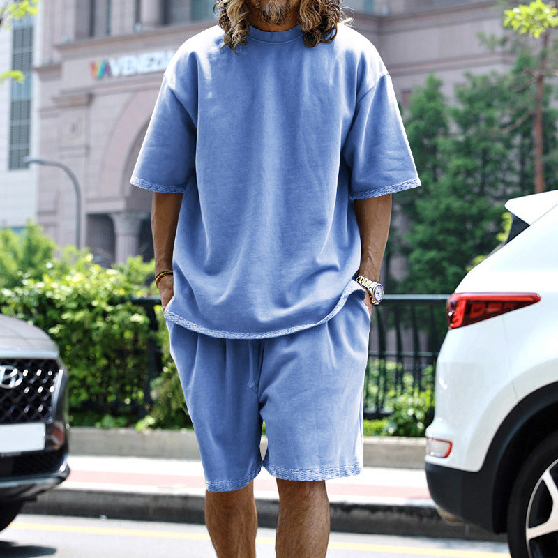 Johan - Set Casual con T-Shirt Oversize e Pantaloncini