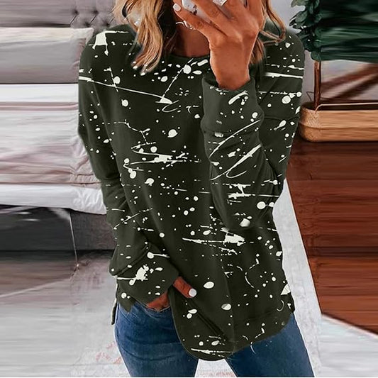 Evie - Camicia sciolta alla moda con motivo batik