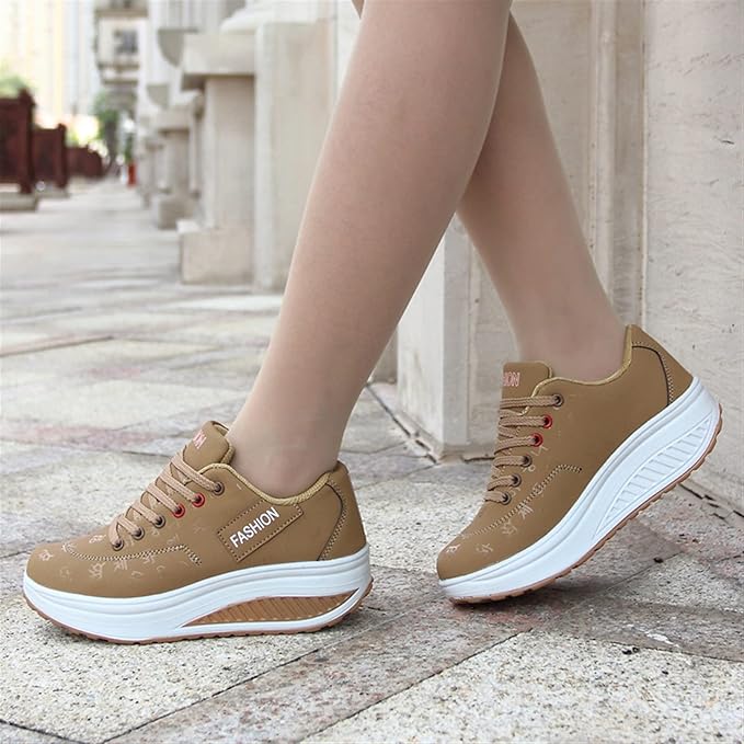 Martha - Scarpe da ginnastica con zeppa da donna