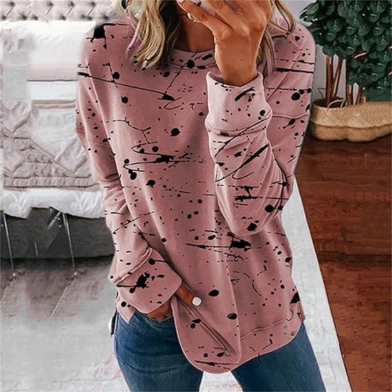 Evie - Camicia sciolta alla moda con motivo batik
