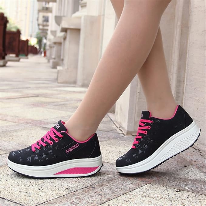 Martha - Scarpe da ginnastica con zeppa da donna