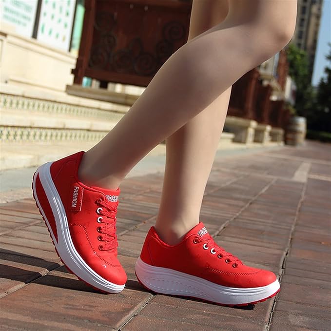 Martha - Scarpe da ginnastica con zeppa da donna