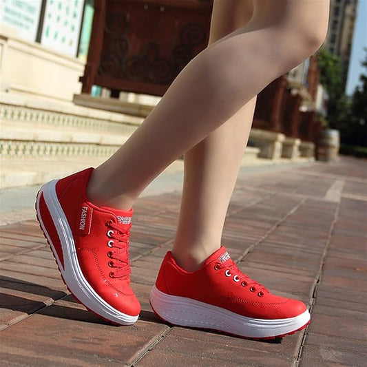 Martha - Scarpe da ginnastica con zeppa da donna
