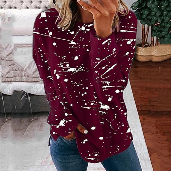 Evie - Camicia sciolta alla moda con motivo batik