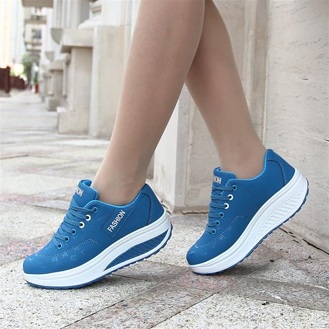Martha - Scarpe da ginnastica con zeppa da donna