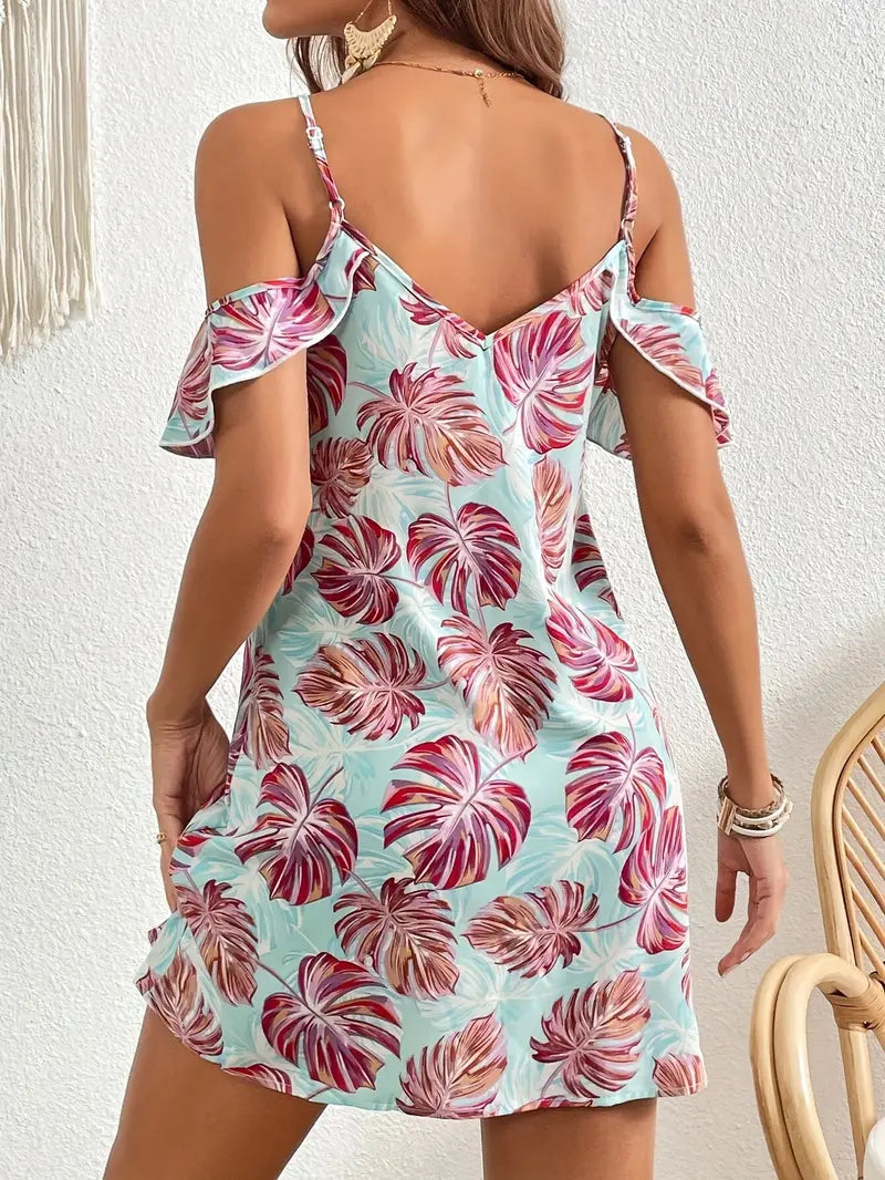 Cora - Abito floreale con spalle scoperte
