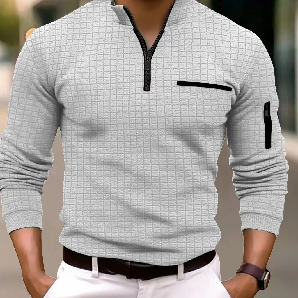Gustin - Elegante Camicia a Quadri a Maniche Lunghe