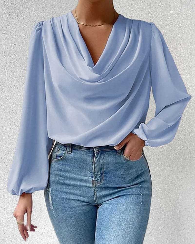 Noralie - Blusa a maniche lunghe dallo stile ampio