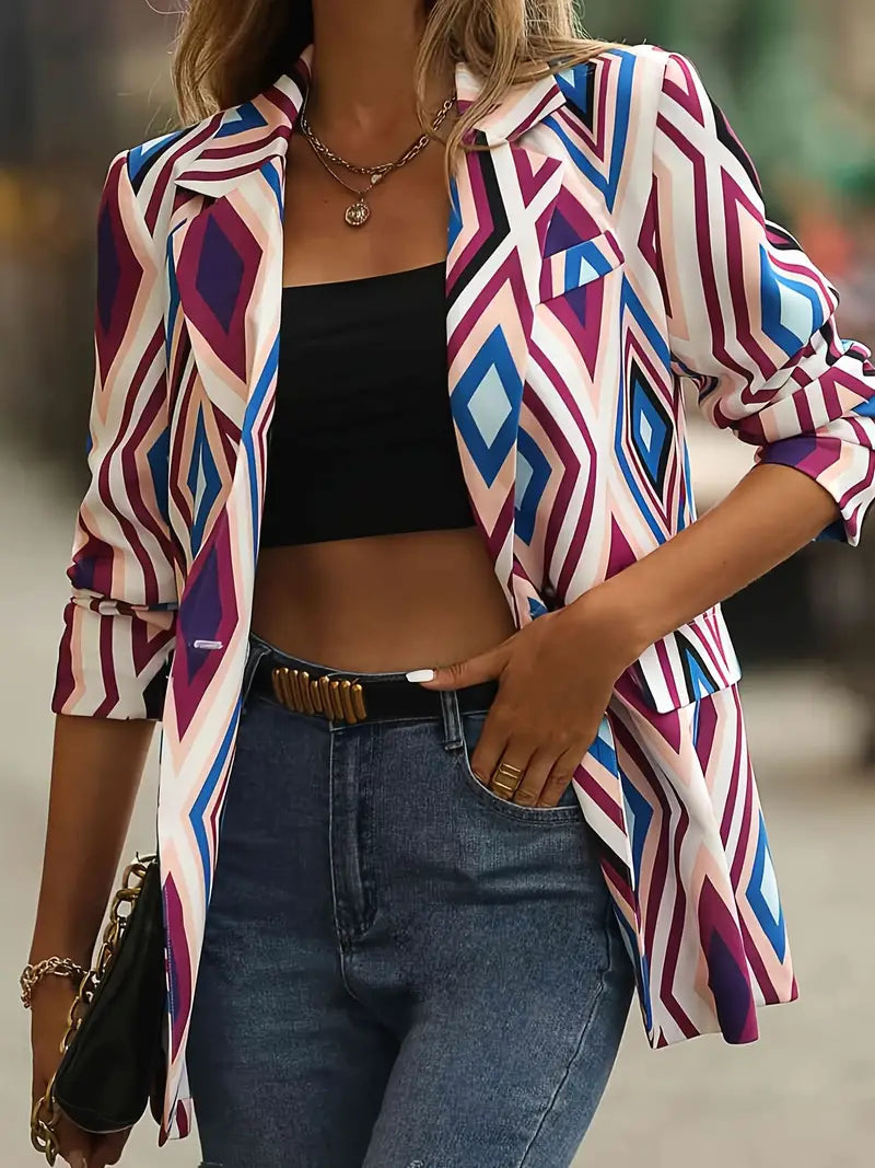 Beryl - Blazer elegante con stampa geometrica